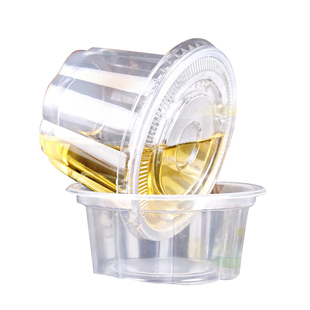 包邮加厚款一次性布丁杯带盖透明塑料杯果冻杯双皮奶碗龟苓膏碗