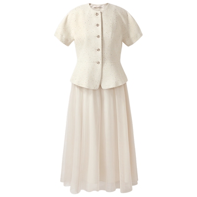 歌莉娅小香风套装女夏两件套穿搭