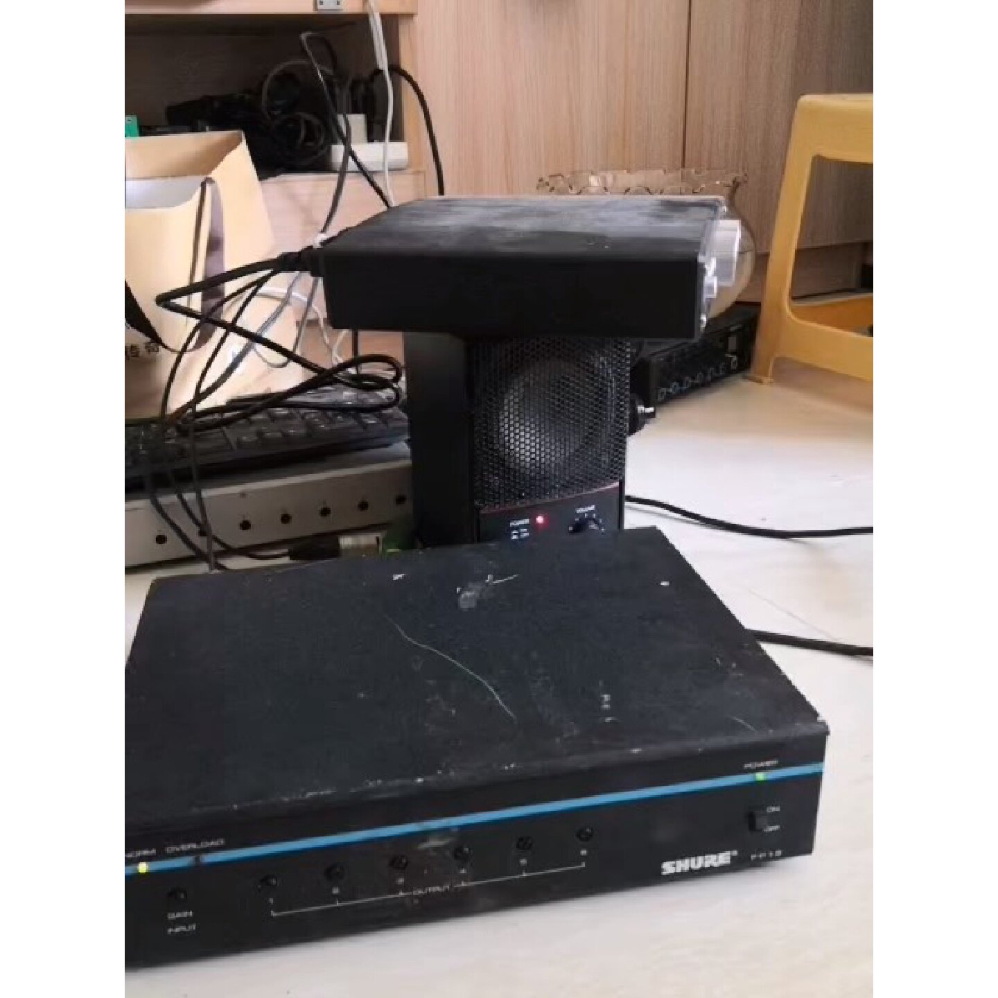 【议价-可维修】舒尔前级shure fp16 前级 话放 信号分配器 线 /
