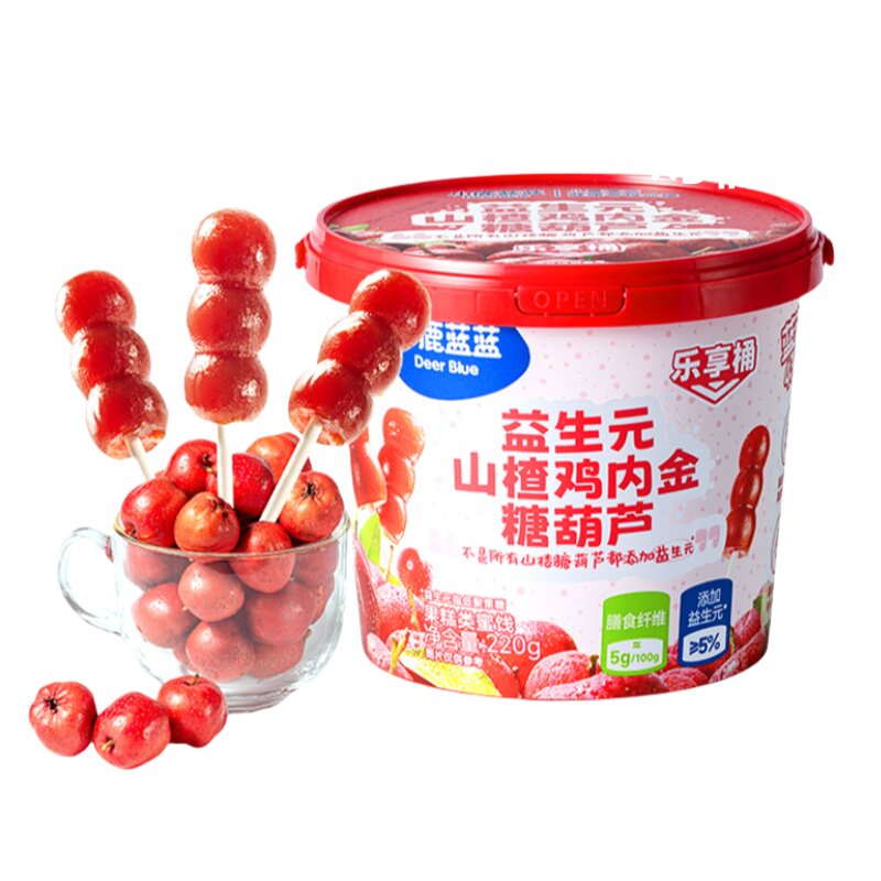 小鹿蓝蓝糖葫芦分享桶220g