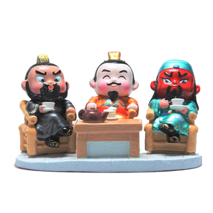 三国摆件泥人面塑泥人张四川成都锦里旅游纪念品特色工艺品