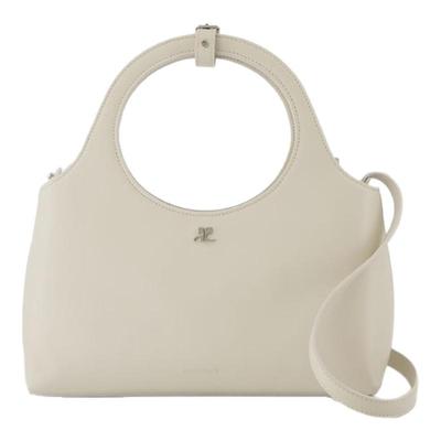 活希源 Courreges Holy Day 斜挎包 皮质 白色