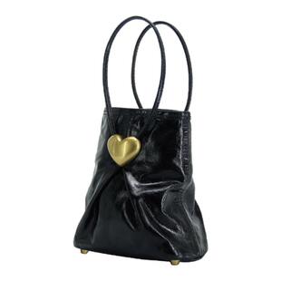 Rfactory袒露垂直版小号牛皮手提斜挎单肩通勤通用小众品牌女包