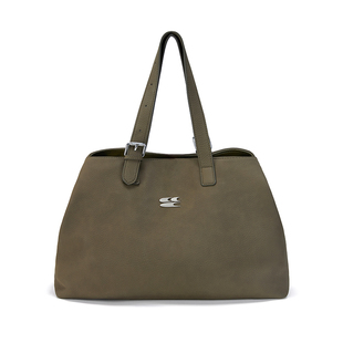 CryingCenter多形态哑光棕茶色纹理皮包柔软质感斜挎手提大容量