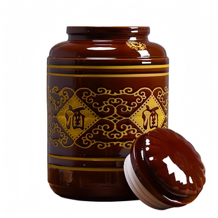 加厚泡酒瓶土陶酒坛陶瓷密封存酒家用泡酒大酒坛酒缸发酵缸窖藏罐