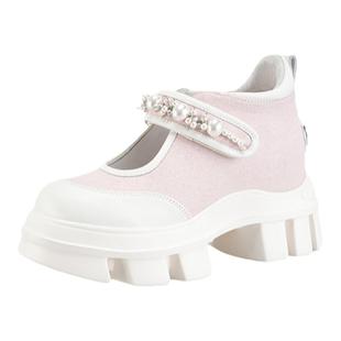 iiJin艾今官方春夏10.5cm超轻厚底内增高时尚玛丽珍鞋女YF958EXP