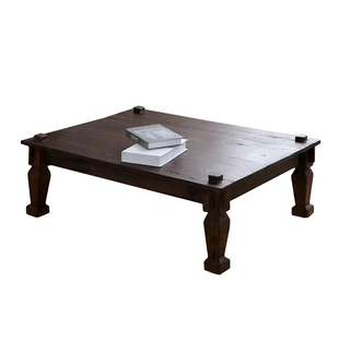 Ni+尼家侘寂风茶几中古风茶桌民宿客厅复古实木方形榻榻米地台桌