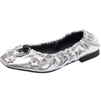 莱尔斯丹时尚轻便舒适漆皮单鞋女