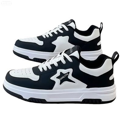 【春季特大码加宽休闲星星板鞋】