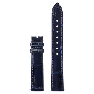 积优鳄鱼皮手表表带男女款真皮适用积家约会翻转月相超薄大师原装