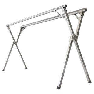 免安装可折叠晾衣架落地家用阳台立式伸缩双杆简易晾衣架挂衣架子