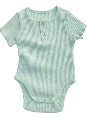 现货韩国进口新生婴儿爬服哈衣
