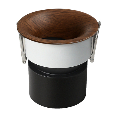 胡桃木小山丘射灯无边框新款筒灯