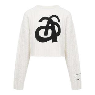 ANN ANDELMAN粗花LOGO套头毛衣 301286