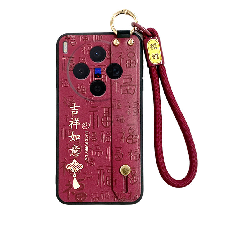 适用vivox300手机壳vivo保护壳x300pro硅胶套腕带支架全包防摔手腕绳软壳v磨砂防滑vovix女por新款高
