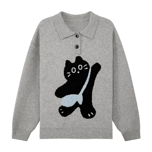 左西童装女童毛衣polo衫儿童秋冬季2025新款女孩大童保暖内搭线衣