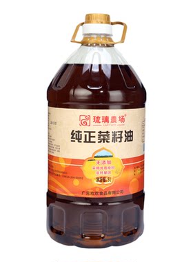 四川广元纯正压榨菜籽油非转基因食用油5L/桶