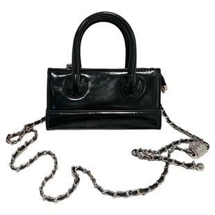 时尚高级感手提小方包盒子包女2025新款精致链条包百搭单肩斜挎包