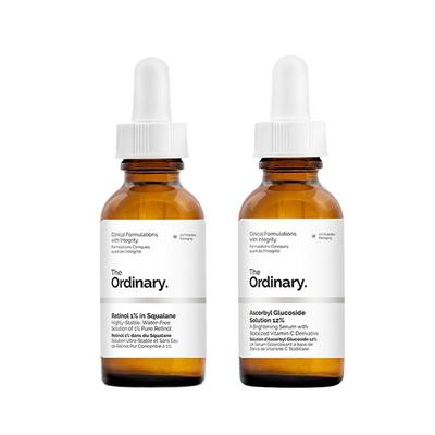 【早C晚A】The Ordinary12%抗坏血酸VC精华30ml+ 1%A醇精华30ml