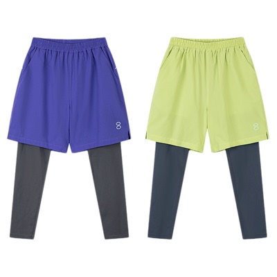 男女童秋季新款假两件运动裤