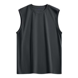 回力运动背心男款夏季重磅纯棉吸汗透气坎肩男士训练健身无袖t恤Y