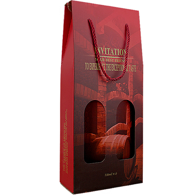 红酒包装盒1支2支装10个包邮