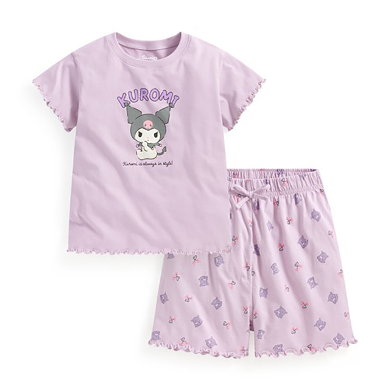 26夏季女童纯棉卡通家居服套装