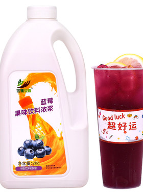 2kg蓝莓味浓缩风饮自夏季果汁