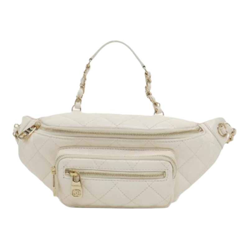中古CHANEL香奈儿牛皮腰包