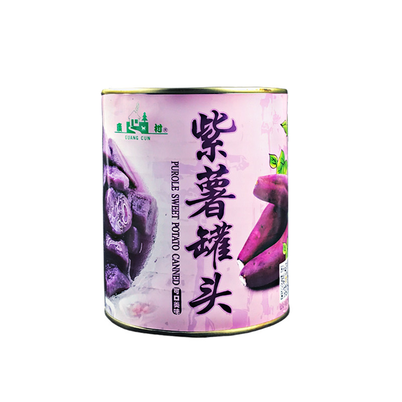 广村紫薯罐头920g即食块紫薯粒
