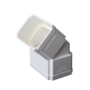 PVC方形雨落水管下水别墅排水方管75*50接头110*73配件联*塑同款