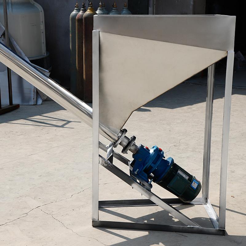 云远螺旋上料机喂料机不锈钢提升机粉末颗粒称重配料机工业吸料机