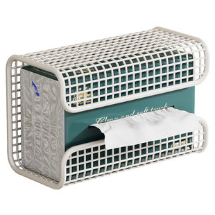 墙面纸巾盒厨房倒挂餐巾纸盒家用洗脸巾收纳盒卫生间厕所抽纸架子