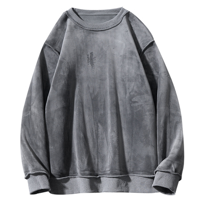 乱步银狐绒圆领卫衣打底衫