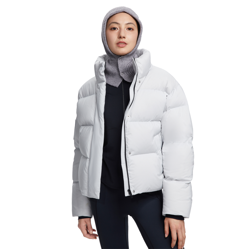 后秀鹅绒短款面包服运动情侣款