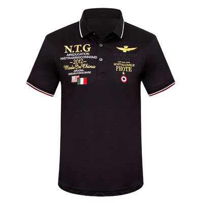 欧洲站潮男装短袖翻领品牌polo