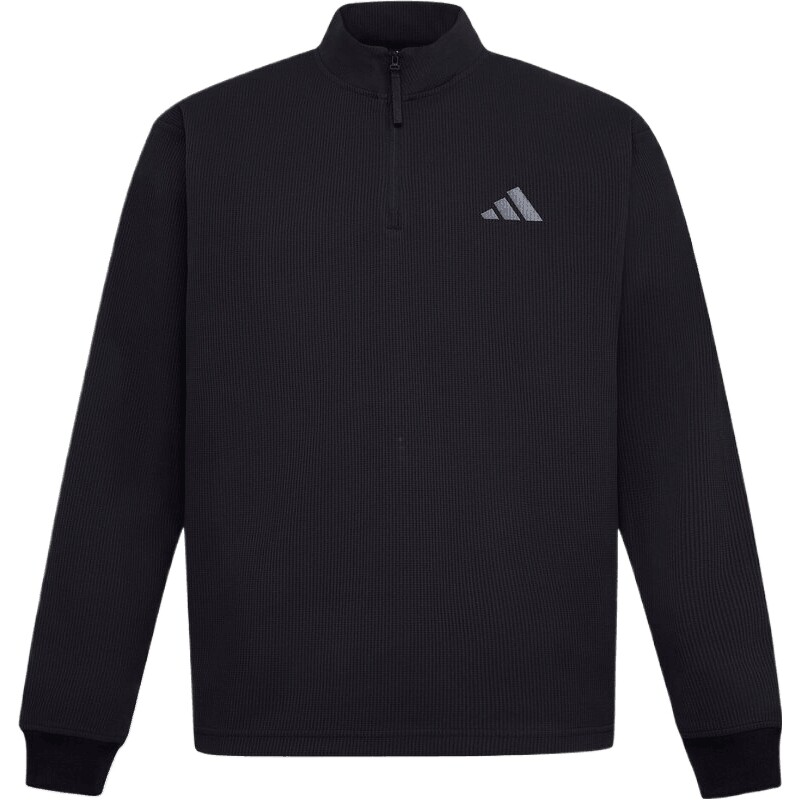 adidas阿迪达斯男子华夫格半拉链休闲卫衣KX6534