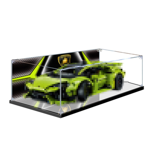 适用乐高机械组42161兰博基尼赛车亚克力展示盒透明收纳防尘罩子