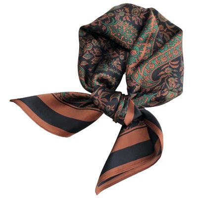 真丝丝巾小方巾女春秋小领巾送礼