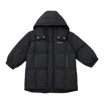 雅鹿儿童羽绒服中长款加厚