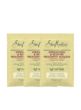 SHEA MOISTURE牙买加蓖麻籽油发膜 3袋装 57g/袋【临期】