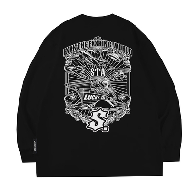 STA秋夏美式宇宙航海男女长袖T恤