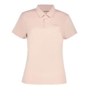 ICEPEAK艾斯匹克2025春夏户外徒步露营日常修身运动速干POLO衫女