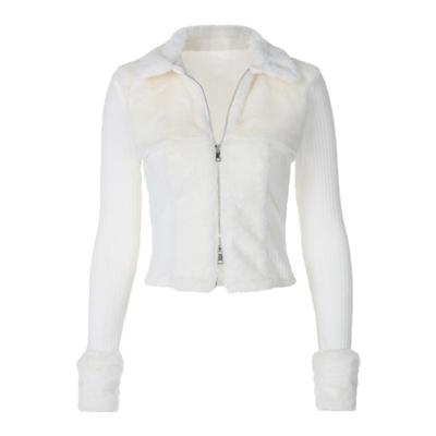 短外套双头拉链毛绒绒2023