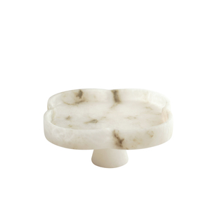 缪斯家“四叶幸运”罕见完璧天然云石果盘托盘摆件客厅餐桌收纳盘