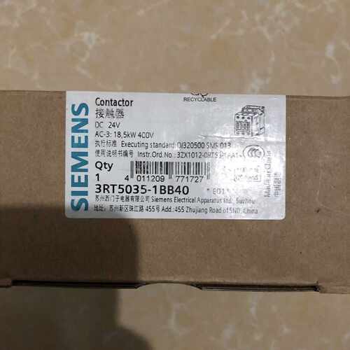 议价西门子原装正品接触器3RT5035-1BB40  DC24V/1BM40 40A DC220