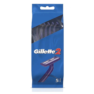 英国原装Gillette吉列锋速2一次性剃须刀旅行装袋装便携装5支装