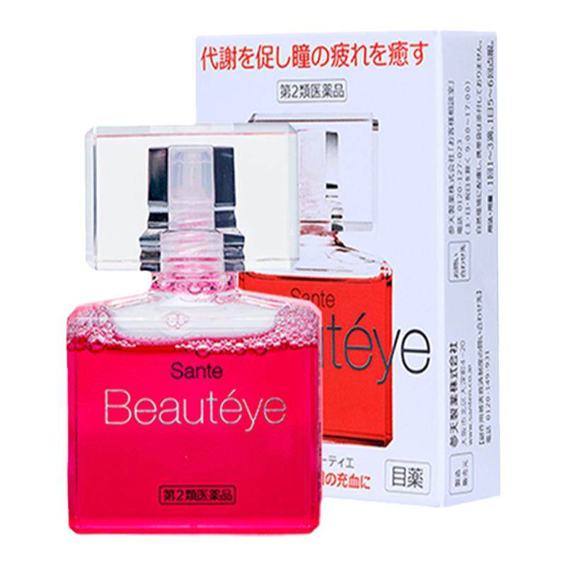 日本参天眼药水Beauteye玫瑰滴眼液12ml缓解眼疲劳去红血丝正品