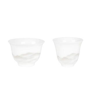 一品仟堂羊脂玉主人杯功夫茶杯品茗杯德化白瓷喝茶杯陶瓷单杯茶具