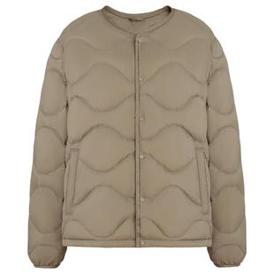 鸭鸭轻薄羽绒服男士2025秋冬新款短款内搭保暖圆领时尚鸭绒外套Y